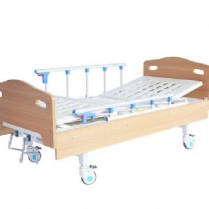 E1實木兩功能護(hù)理床（四腳剎車、五檔護(hù)欄）