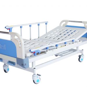 E9雙搖護(hù)理床 (四角剎車(chē)、折疊護(hù)欄）